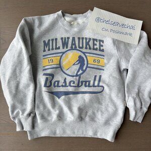 Vintage Milwaukee Brewer Crewneck Sweatshirt, Retro Brewers EST 1969 Shirt tee